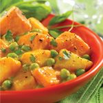 Potato and Pea Coconut Curry